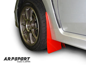 LAILE BEATRUSH MUD FLAPS RED REAR For SUBARU IMPREZA WRX STi GRB A66020-R2