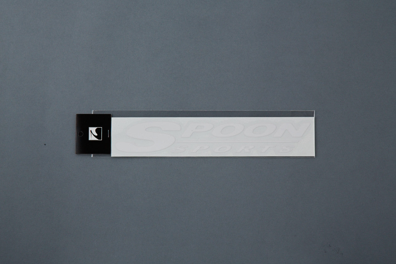 SPOON WHITE SPOON SPORTS LOGO STICKER For UNIVERSAL FITTING ALL-90000-W21