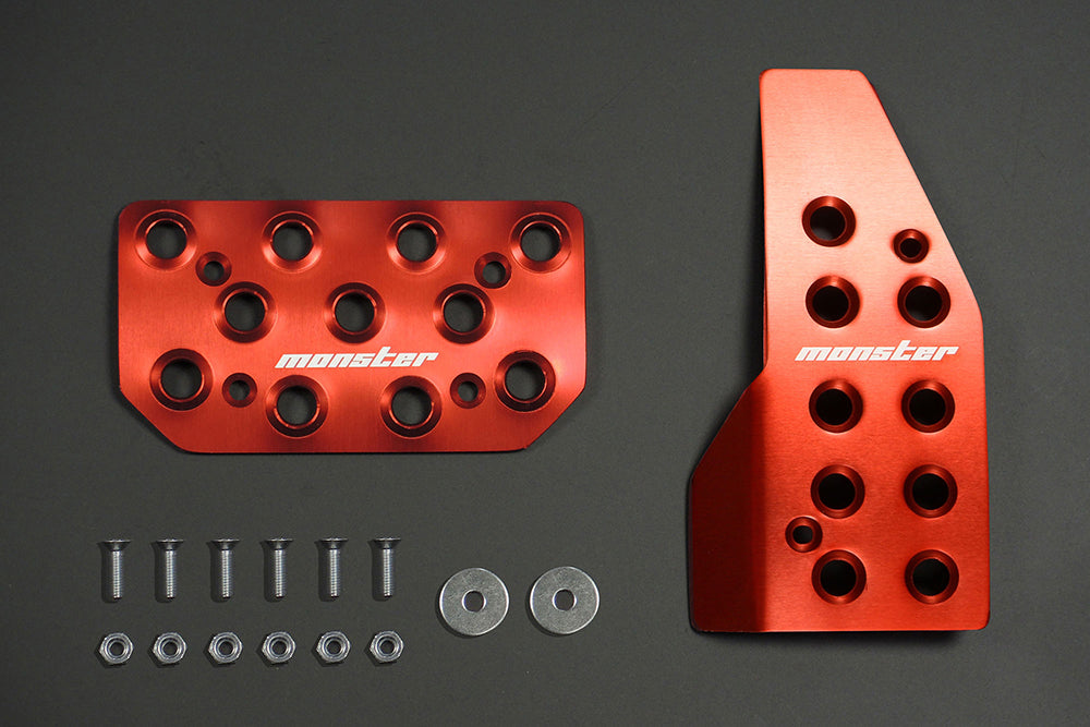 MONSTER SPORT SPORTS DRIVING PEDAL COVER CLEAR ALUMITE AT FOR SUZUKI SWIFT SPORTS ZC33S 849505-7650M