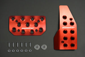 MONSTER SPORT SPORTS DRIVING PEDAL COVER CLEAR ALUMITE AT FOR SUZUKI SWIFT SPORTS ZC33S 849505-7650M