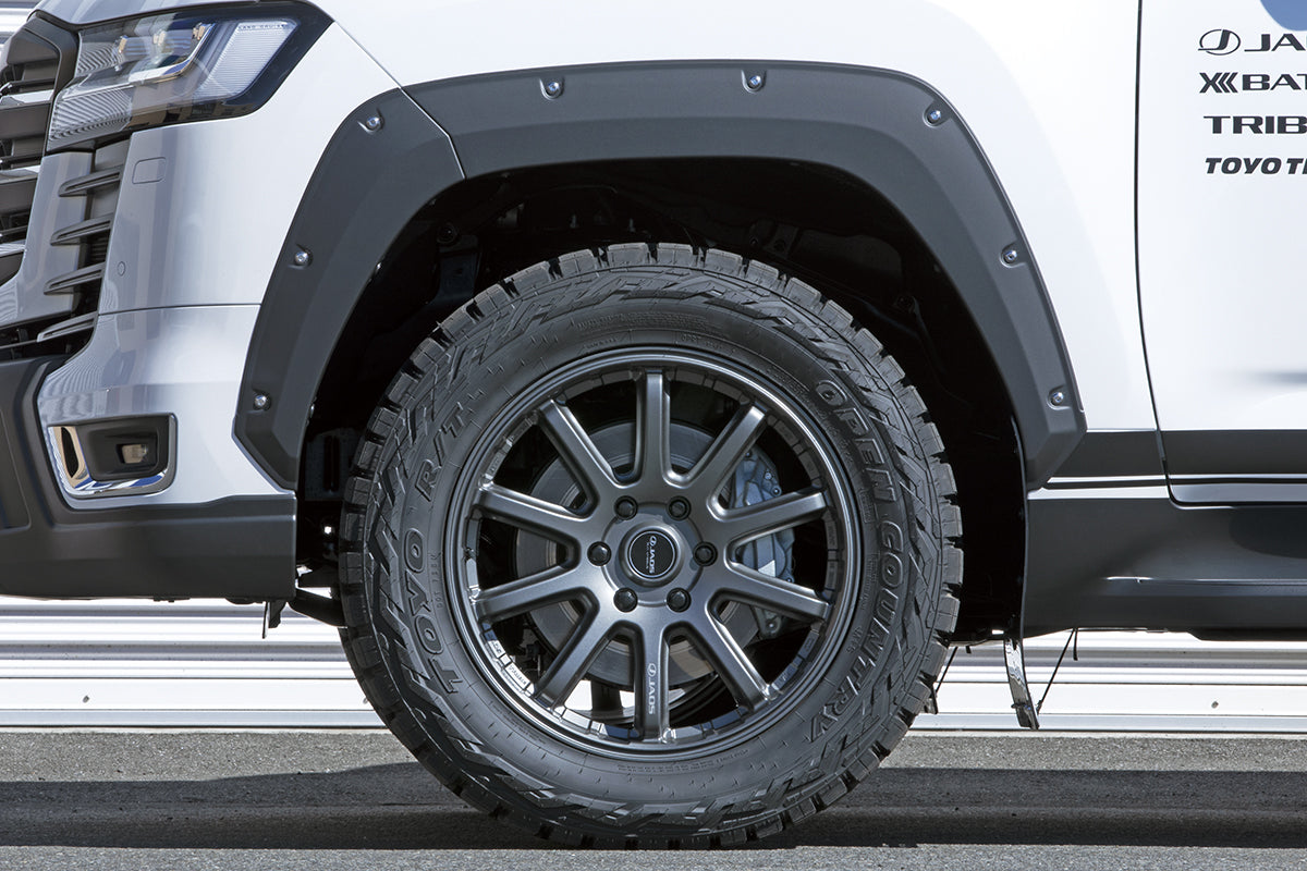 JAOS FENDER GARNISH TYPE-X PAINTED MATTE BLACK FOR ZX FOR TOYOTA LAND CRUISER 300 B135051MB