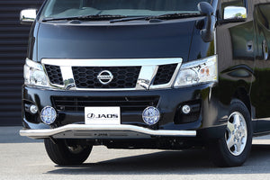 JAOS FRONT SKID BAR POLISH BLACK WIDE FOR NISSAN NV350 CARAVAN B150483B - Black Hawk Japan