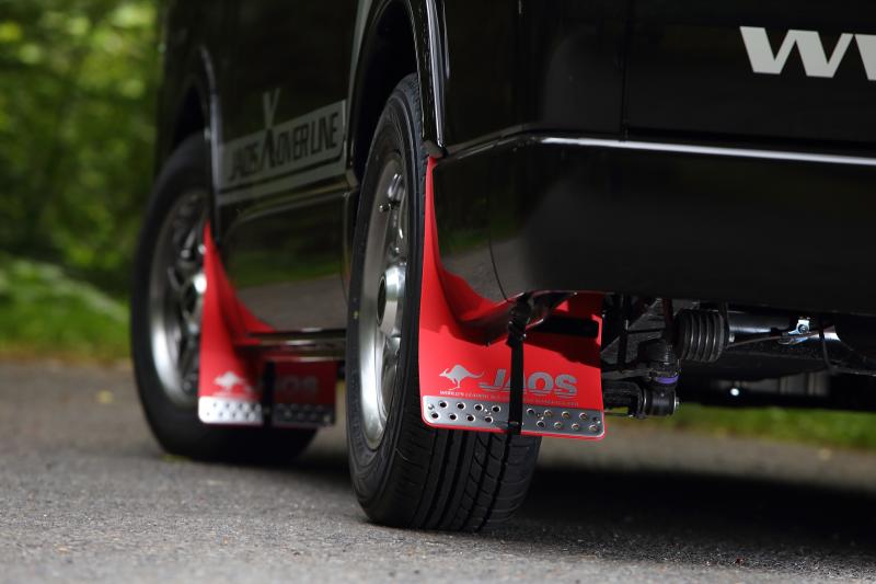 JAOS MUD GUARD III REAR SET RED FOR TOYOTA HIACE 200 B621201R