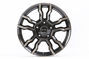 JAOS BACCHUS CM-11 120X9.5J 53 5H150.0 SMOKE POLISH BLACK WHEEL FOR TOYOTA LAND CRUISER 200 B881095SPB
