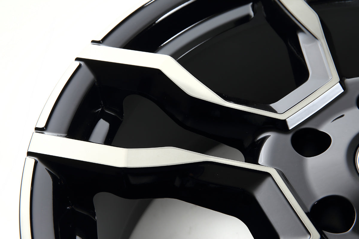 JAOS BACCHUS CM-1 120x8.5 18 6H139.7 SMOKE POLISH BLACK WHEEL FOR TOYOTA HILUX SURF 215 B882086SPB