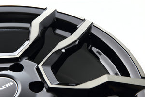 JAOS BACCHUS CM-1 120x8.5 18 6H139.7 SMOKE POLISH BLACK WHEEL FOR TOYOTA HILUX SURF 125 B882086SPB