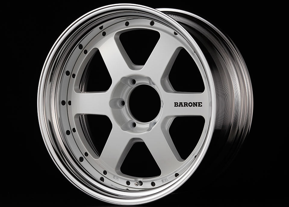 FABULOUS BARONE RS-6 2PC 20X9.5 20 6x139.7 HUB 112 AZUR WHITE PEARL FABULOUS-00001