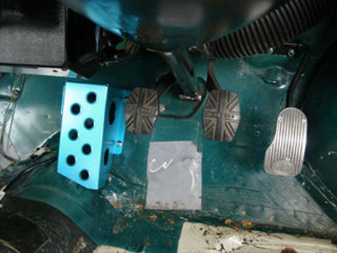 LAILE BEATRUSH DRIVER'S FOOTREST BLACK For ROVER MINI XN12 C40032DRK