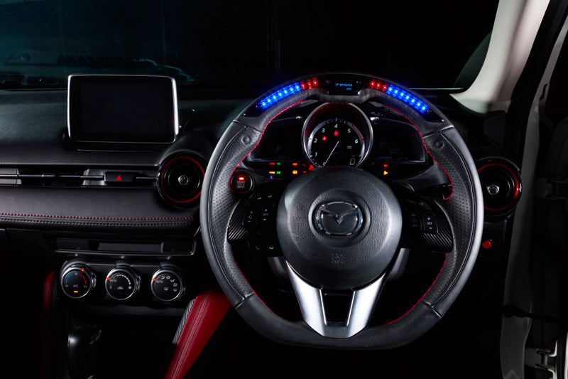 DAMD PERFORMANCE STEERING WHEEL BLACK LEATHER RED STITCH FOR MAZDA CX-5 KE DPS360-M-BKRD