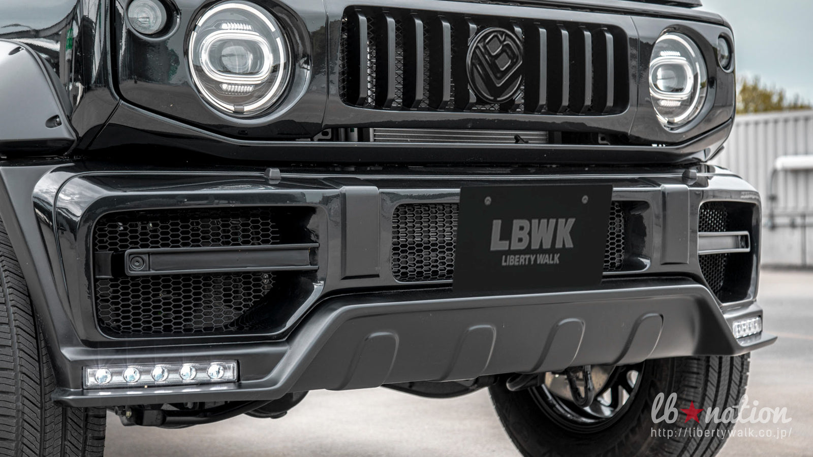 LIBERTY WALK LB★NATION G MINI WORKS TYPE 2 FRONT GRILL FRP FOR SUZUKI JIMNY LIBERTY-WALK-00005