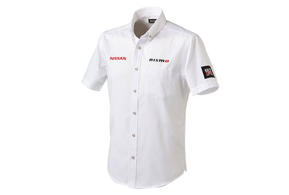NISSAN REPLICA BUTTON-DOWN SHIRT SHORT-SLEEVED LL FASHION GOODS   KWA0160L24WT