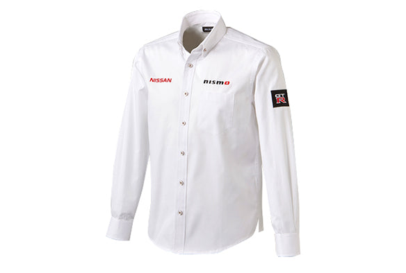 NISSAN REPLICA BUTTON-DOWN SHIRT LONG SLEEVE L FASHION GOODS   KWA0160L33WT