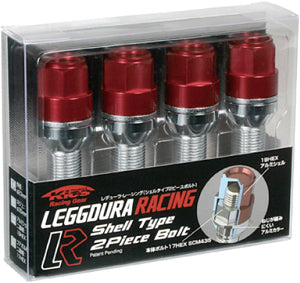 KYO-EI KICS LEGGDURA RACING BOLT (4PCS) BLACK M12xP1.5 KIC6140K4 - Black Hawk Japan