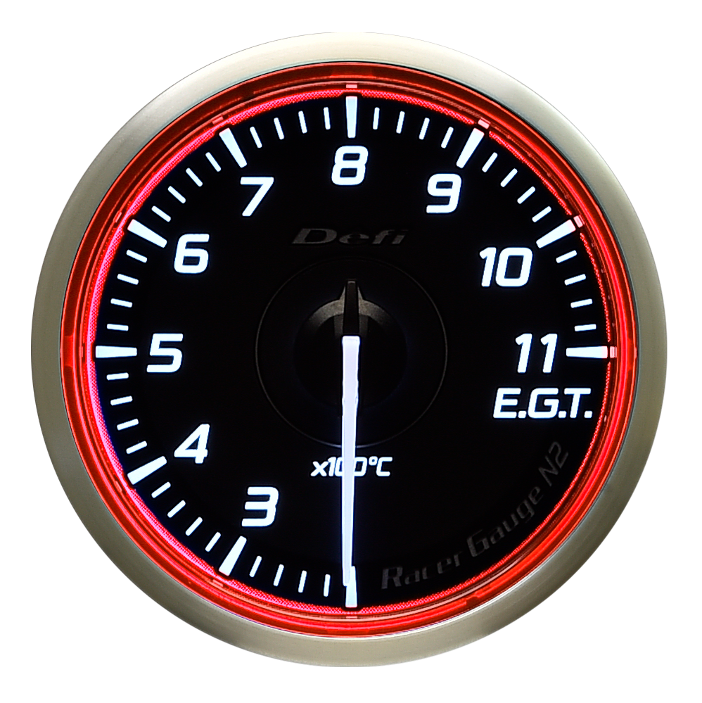 DEFI RACER GAUGE N2 EXHAUST TEMPERATURE 200~1100C 60 RED DF17003