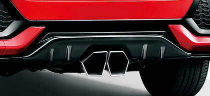 MUGEN Rear Under Spoiler Luna Silver Metallic  For CIVIC FK7 84111-XNCD-K0S0-RN