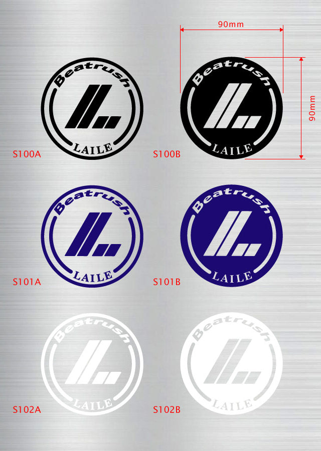 LAILE BEATRUSH LAILE CIRCLE TYPE STICKER BLACK B S100B