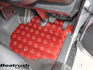 LAILE BEATRUSH FLOOR PANEL DRIVER AND PASSENGER SET RED For HIACE VAN TRH200V S71800FPSR - Black Hawk Japan