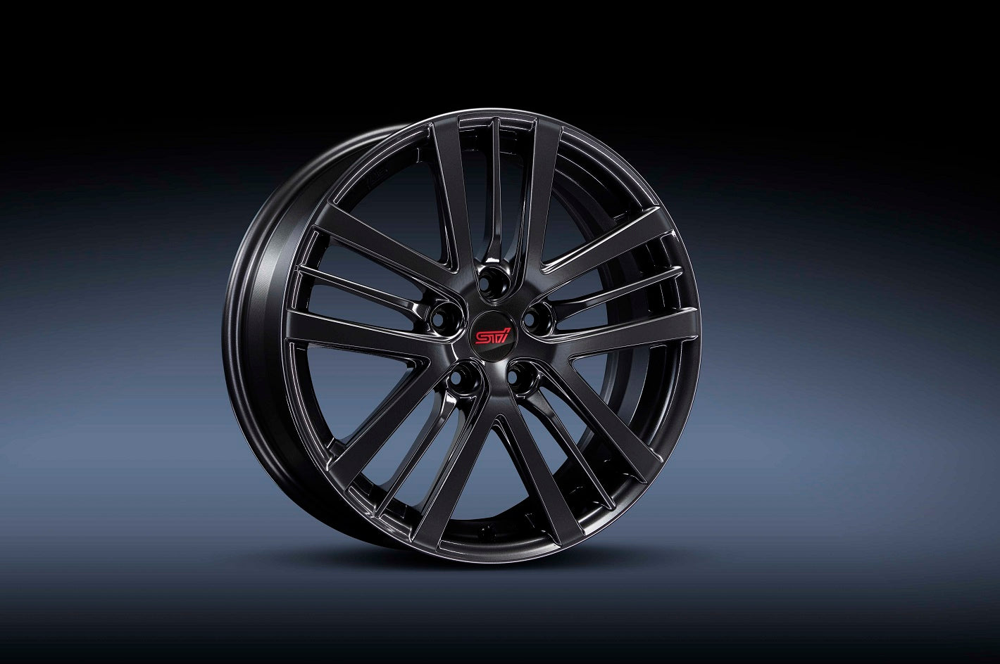 STI WHEEL 17INCH BLACK 17X7J +55 5X114.3 FOR SUBARU CROSSTREK GU SG217FN120