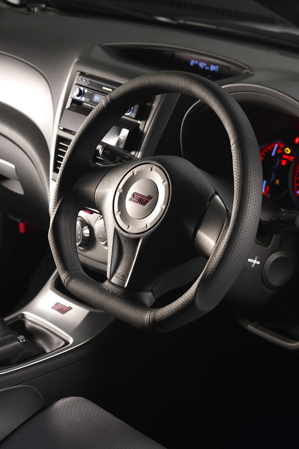 DAMD STEERING WHEEL  For SUBARU IMPREZA GE GH (A ~ D) 07/6 ~ 10/6  SS358-D-L Black stitch