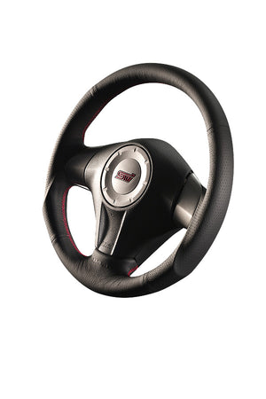 DAMD STEERING WHEEL  For SUBARU IMPREZA GE GH (A ~ D) 07/6 ~ 10/6  SS358-S-L Red Stitch - Black Hawk Japan