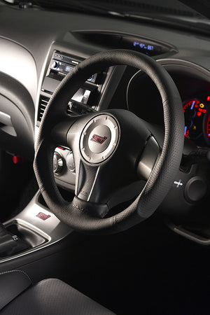 DAMD STEERING WHEEL  For SUBARU IMPREZA WRX-STI GD GH (E ~ G) 04/6 ~ SS358-S-F Blue Stitch