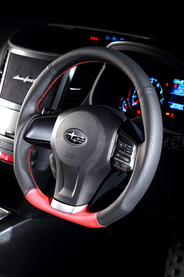 DAMD STEERING WHEEL  For SUBARU XV GJ GP (A ~ D) 11/12 ~ SS360-D RED FORMULA