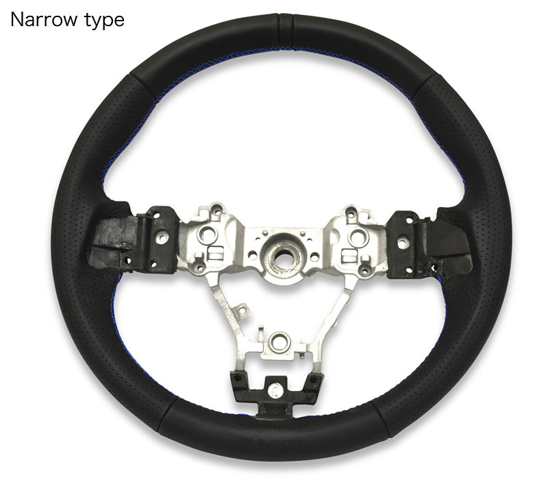 DAMD NARROW STEERING WHEEL  For SUBARU WRX S4 / STI VAB VAG (A~) 14/8~ SS360-RS Red Stitch - Black Hawk Japan