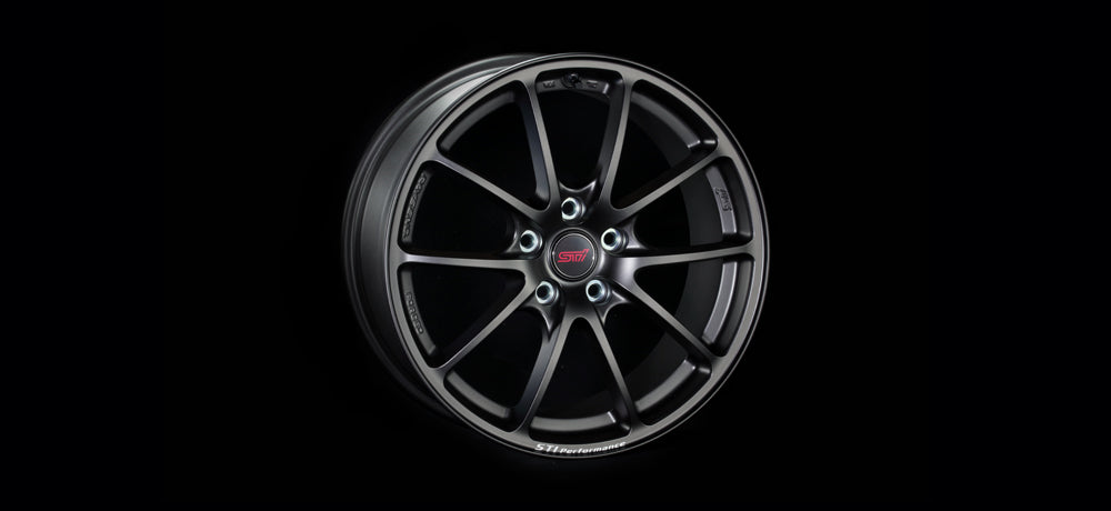 STI WHEEL 18x8.5J 18×8.5J 53 5x114.3 MATTGUNBLACK FOR WRX S4(VB) ST28100VV480