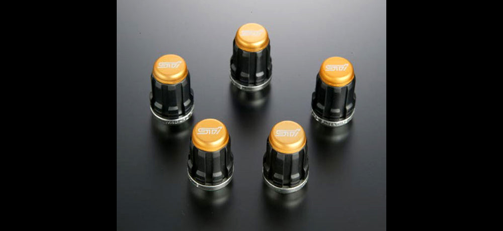 STI WHEEL NUT SET (GOLD)  For IMPREZA 5DooR (GT) ST28170ST010 - Black Hawk Japan