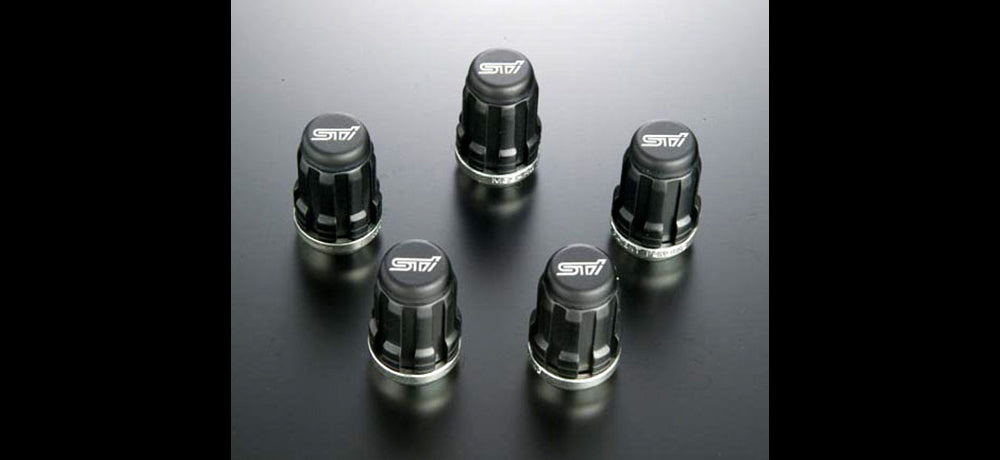 STI WHEEL NUT SET (BLACK)  For IMPREZA 4DooR (GK) ST28170ST020