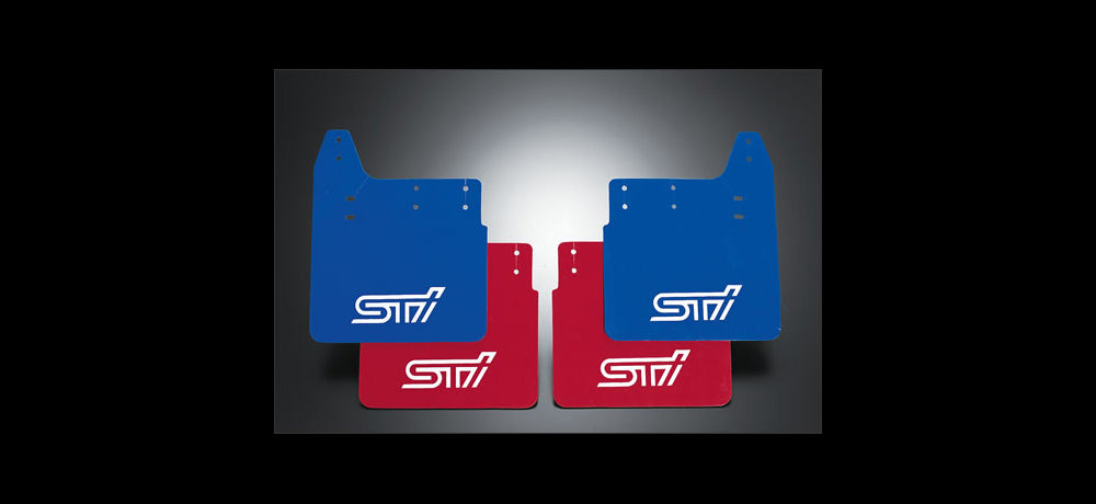 STI MUD FLAP R RED  For IMPREZA 4DooR (GD) ST960104S211 - Black Hawk Japan