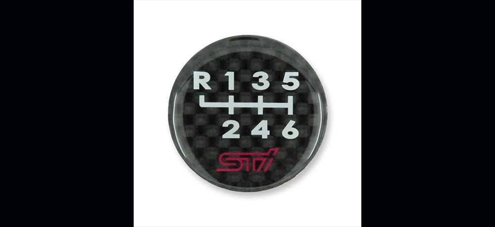 STI SHIFT PATTERN EMBLEM 6MT  For SUBARU BRZ (ZC) STSG13100820 - Black Hawk Japan