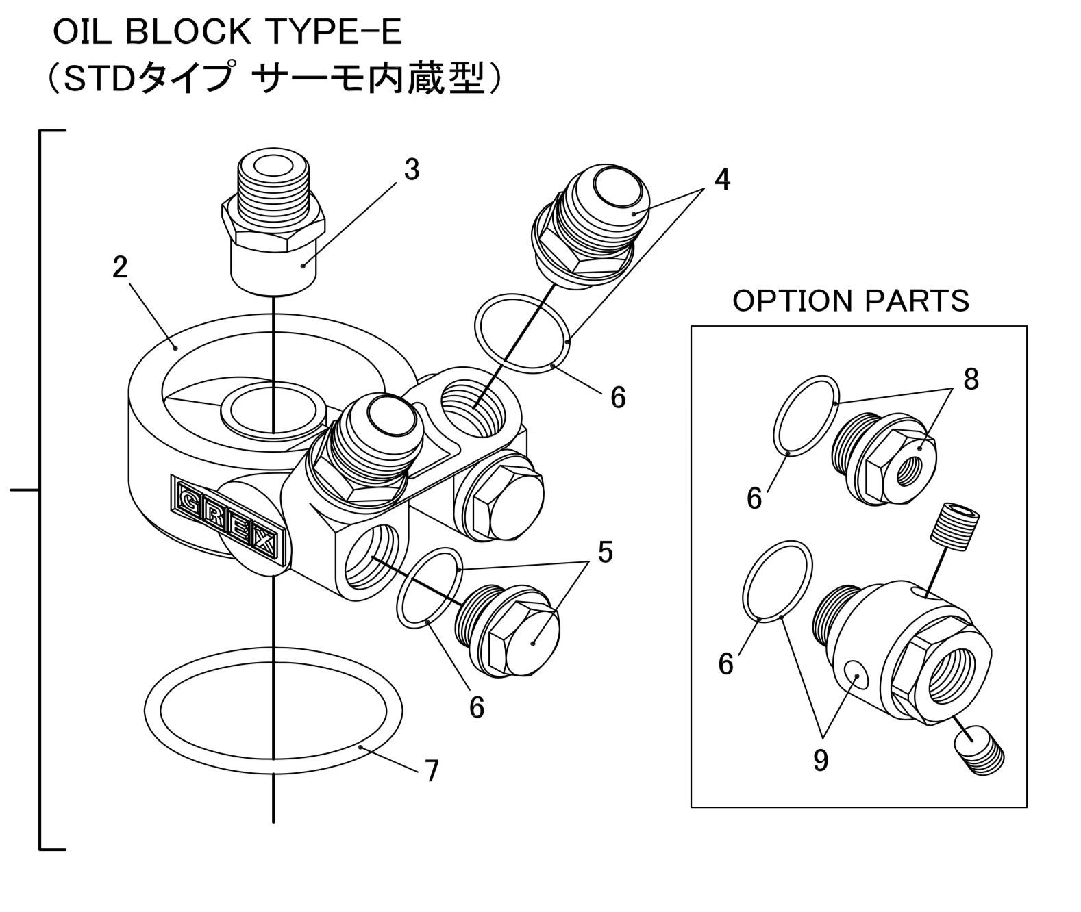 GREDDY OIL BLOCK TYPE-E (STD TYPE THERMO BUILT-IN) FOR   12005110