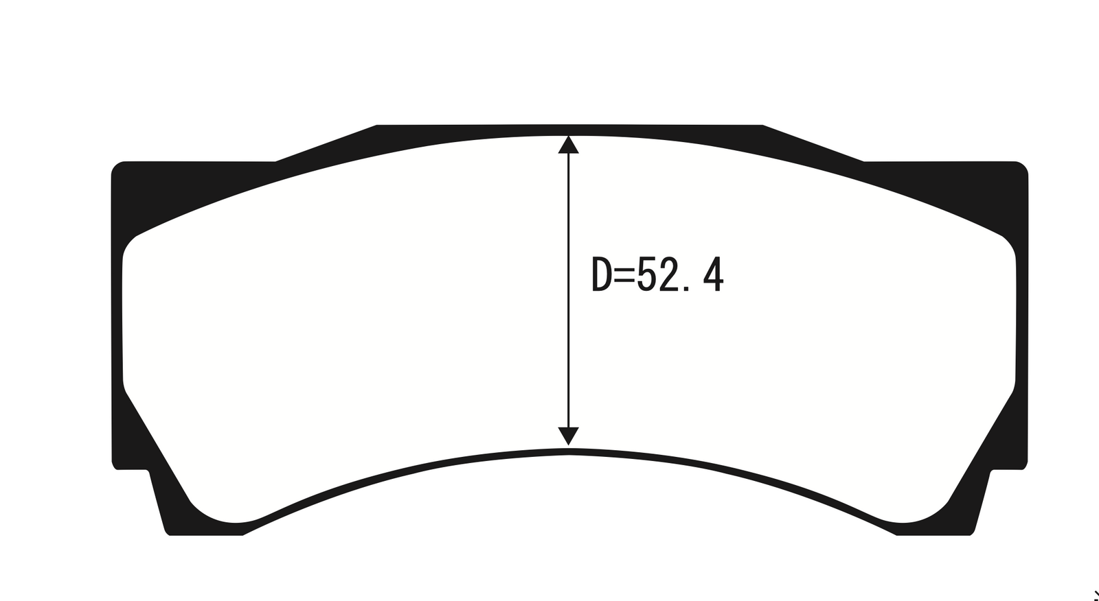 PROJECT MU BRAKE PADS HC+ FOR APCP3558D54 FOR  F1090-HCP