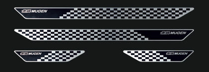 MUGEN Scuff Plate Black  For FIT JAZZ GK3 GK4 GK5 GK6 GP5 GP6 84200-XMK-K0S0-BK