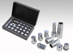 RAYS LOCK & NUT 19HEX 2 PIECE DOUBLE LOCK NUT SYSTEM KIT (FOR L35-5H) CHROME PLATED M12X1.25 FOR  7418-CHROME-M12-1-25