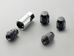 MUGEN WHEEL NUT & LOCK SET 4H BLACK  For INTEGRA DC2 08181-M07-K0S0-BL