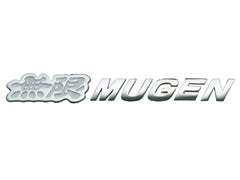 MUGEN WHITE METAL LOGO EMBLEM  For UNIVERSAL FITTING 90000-YZ8-DV62-WH