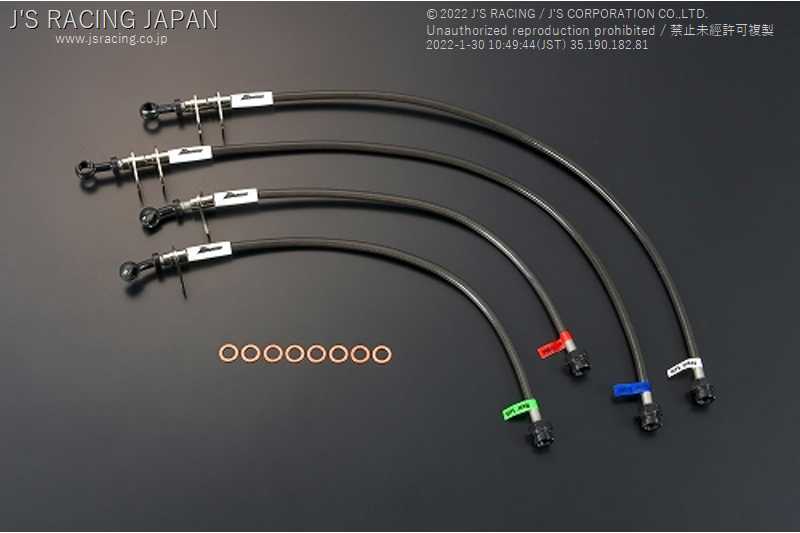J'S RACING BRAKE LINE SYSTEM ST FOR HONDA S2000 AP2 F22C BLS-S2-ST