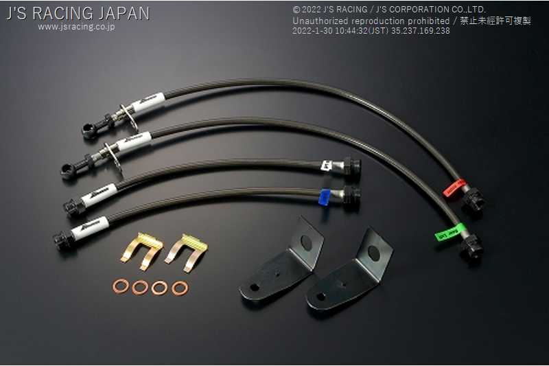 J'S RACING BRAKE LINE SYSTEM ST FOR HONDA CIVIC FD2 K20A BLS-D2-ST - Black Hawk Japan