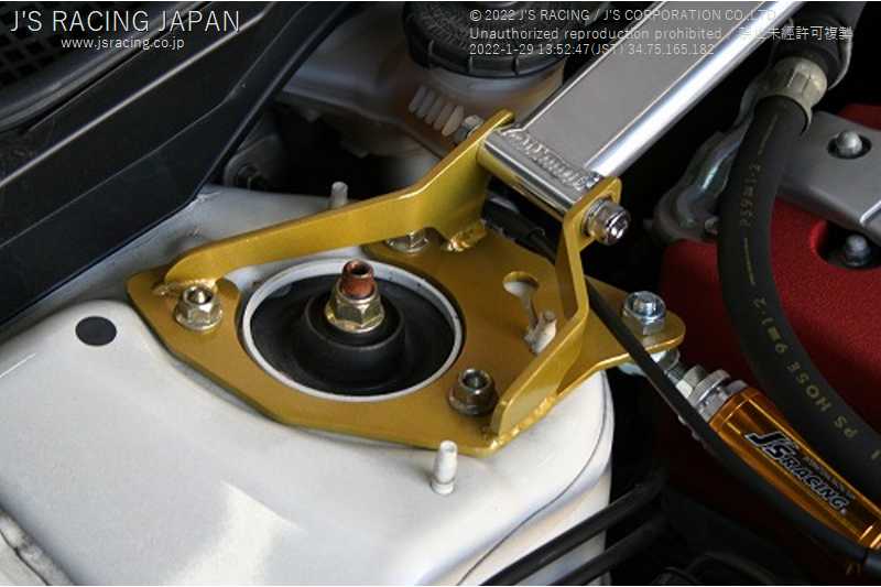 J'S RACING FRONT ALUMINUM STRUT TOWER BAR (ETD COMPATIBLE) FOR HONDA INTEGRA DC5 K20A TB-T5-F