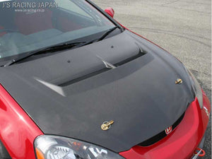 J'S RACING AERO BONNET TYPE-S FULL CARBON FOR HONDA INTEGRA DC5 K20A ABS-T5-CC - Black Hawk Japan