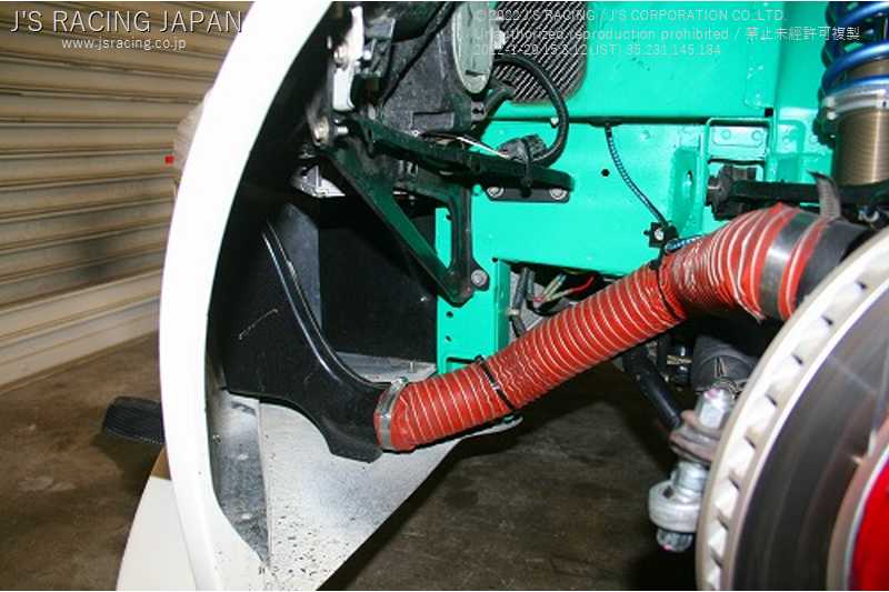 J'S RACING BRAKE DUCT SET FOR TYPE-S BUMPER FOR HONDA S2000 AP1 F20C BDC-S1-JS