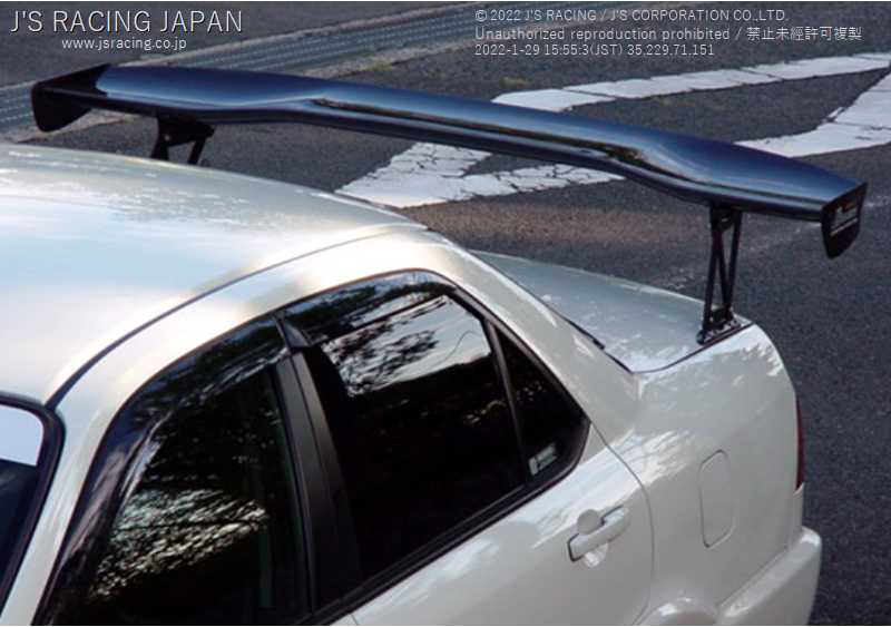 J'S RACING 3D GT-WING DRY CARBON TYPE1 FOR HONDA ACCORD CL1 H22A DGW1-E1-D