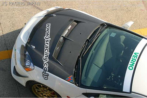 J'S RACING AERO BONNET TYPE-S FULL CARBON FOR HONDA INTEGRA DC5 K20A ABS-T5-CC - Black Hawk Japan