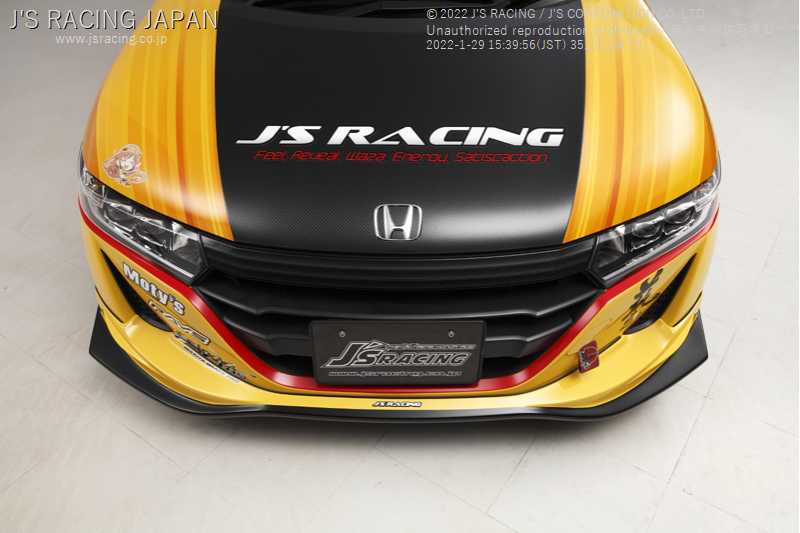 J'S RACING FRONT WING SPOILER TYPE S FRP FOR HONDA S660 JW5 AH-S6 - Black Hawk Japan