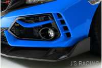 J'S RACING FORNT WING SPOILER TYPE S CARBON For HONDA CIVIC FK8 AH-K8-C
