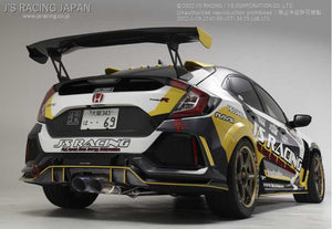 J'S RACING FX-PRO FULL TITANIUM MUFFLER DUAL 70RS FOR HONDA CIVIC FK8 FTMW-K8-70RS