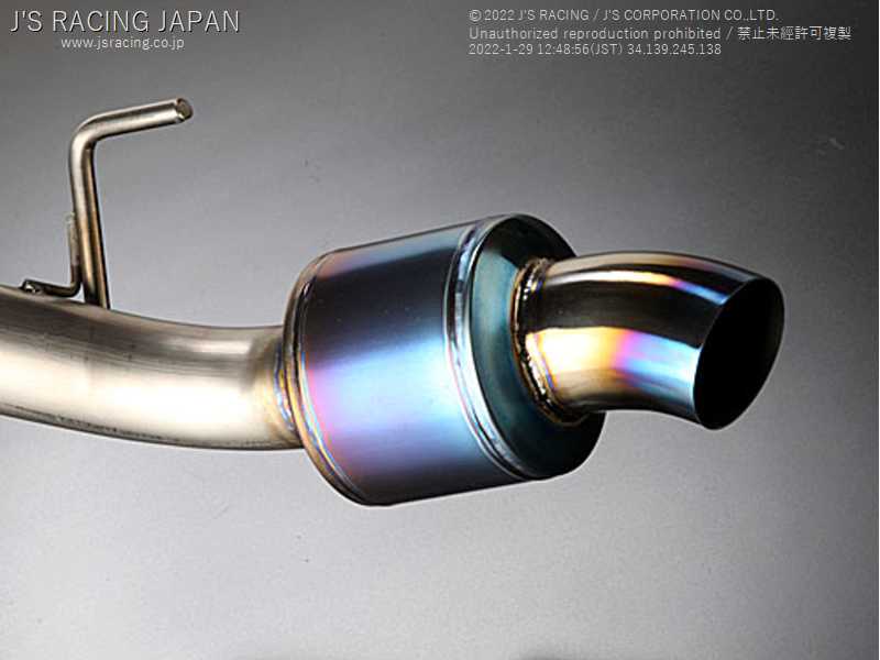 J'S RACING FX-PRO FULL TITANIUM MUFFLER 50RS FOR HONDA N-ONE JG1 TURBO FTM-NO1T-50RS