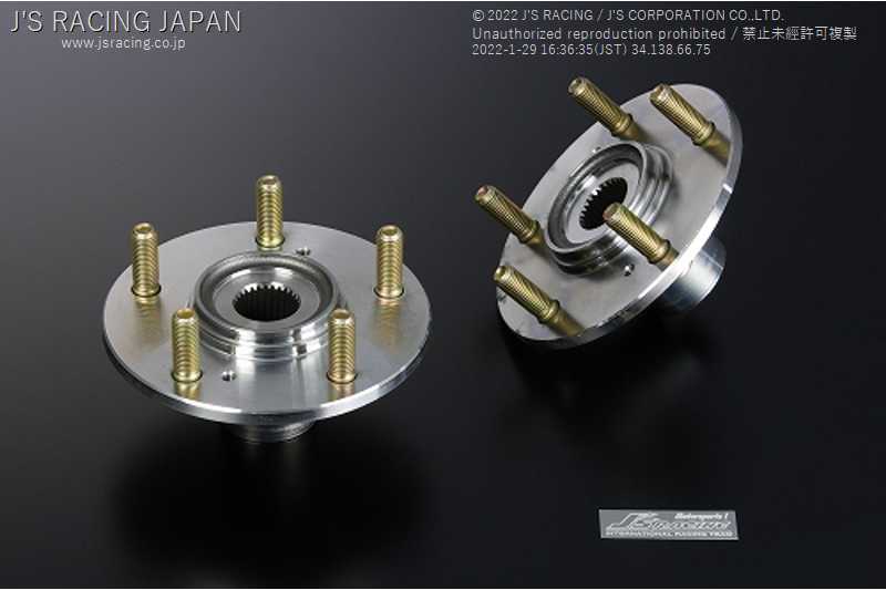 J'S RACING HIGH FREQUENCY FRONT HUB ASSEMBLY FOR HONDA S2000 AP1 2 F20C F22C KHA-S1-F
